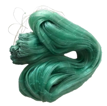 POUI COME DREAM 0.19mm 单丝尼龙半成品绿色单层渔网刺网 13mm-56mm 网目 H100md